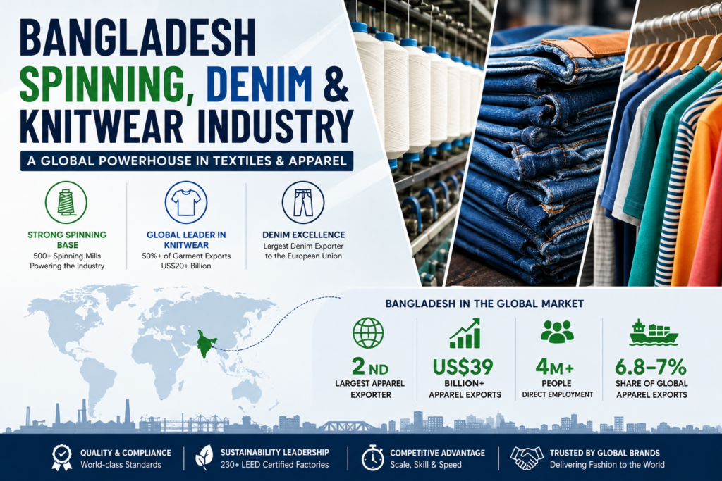 Bangladesh Spinning, Denim and Knitwear Industry